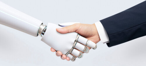 AI background business technology, digital transformation